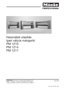 Használati útmutató Miele PM 1214 Mángorló