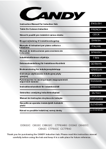 Руководство Candy CI642CC Варочная поверхность