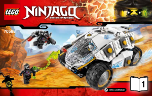 Manuale Lego set 70588 Ninjago Tumbler di titanio Ninja
