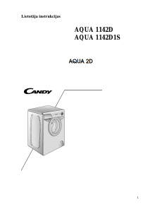 Rokasgrāmata Candy AQUA 1042D1/2-S Veļas mašīna