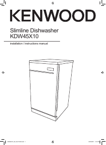 Manual Kenwood KDW45X10 Dishwasher