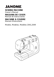 Manual de uso Janome 2049 Máquina de coser