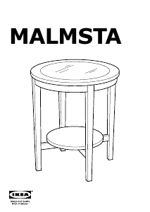 كتيب طاولة السرير الجانبية MALMSTA إيكيا