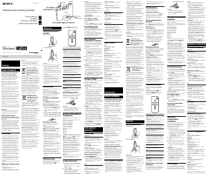 Käyttöohje Sony RDP-M7IP Kaiutintelakka