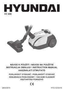 Használati útmutató Hyundai VC 006 Porszívó