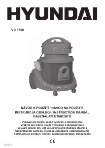 Manuál Hyundai VC 5750 Vysavač