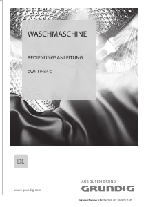 Bedienungsanleitung Grundig GWN 59464 C Waschmaschine