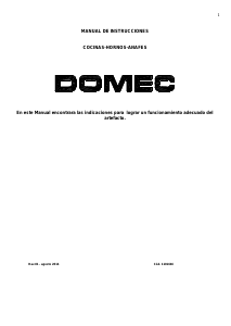 Manual de uso Domec CXNN60V Cocina