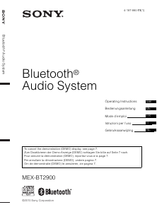 Bedienungsanleitung Sony MEX-BT2900 Autoradio