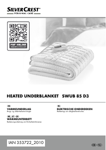 Bedienungsanleitung SilverCrest IAN 353722 Elektrische heizdecke