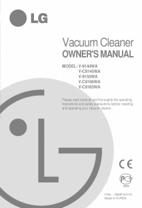 Manual LG V-9144WA Vacuum Cleaner