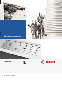Manual Bosch SMV53L00GB Dishwasher