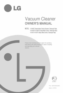 Manual LG V-5144HT Vacuum Cleaner