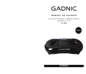 Manual de uso Gadnic FITNES24 Plataforma vibratoria