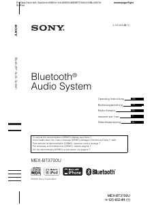 Bedienungsanleitung Sony MEX-BT3700U Autoradio