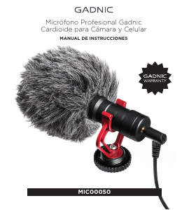 Manual de uso Gadnic MIC00050 Micrófono