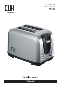 Manual de uso CUK KDESAY02 Tostador
