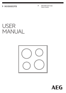 Manuale AEG IKK86683FB Piano cottura