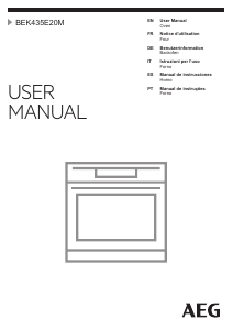 Manual de uso AEG BEK435E20M Horno