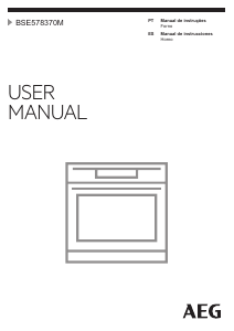 Manual de uso AEG BSE578370M Horno