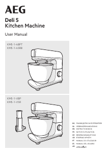 Manual AEG KM5-1-4BPT Deli 5 Stand Mixer