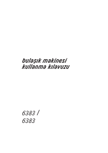 Kullanım kılavuzu Arçelik 6383 Bulaşık makinesi