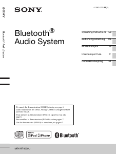 Handleiding Sony MEX-BT4000U Autoradio