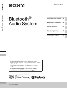 Mode d’emploi Sony MEX-BT4100U Autoradio