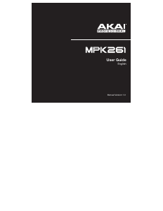 Handleiding Akai MPK261 Keyboard