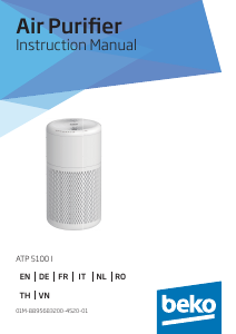 Manual BEKO ATP5100I Air Purifier