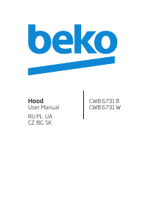 Manual BEKO CWB 6731 W Cooker Hood