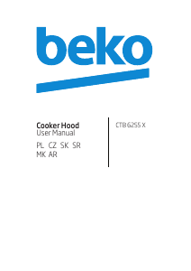 Manual BEKO CTB 6255 X Cooker Hood