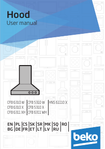 Manual BEKO CFB 5310 W Cooker Hood