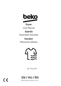 Handleiding BEKO DF 7412 PA Wasdroger