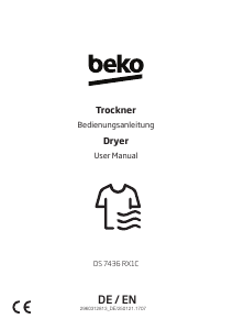 Handleiding BEKO DS7436RX1C Wasdroger