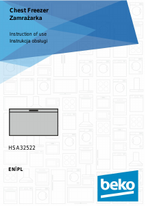 Handleiding BEKO HSA32522 Vriezer