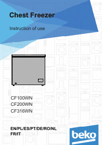 Handleiding BEKO CF316WN Vriezer