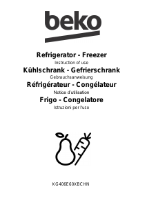 Manuale BEKO KG406E60XBCHN Frigorifero-congelatore