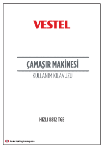 Kullanım kılavuzu Vestel Hizli 8812 TGE Çamaşır makinesi