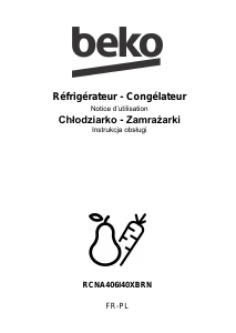 Mode d’emploi BEKO RCNA406I40XBRN Réfrigérateur combiné