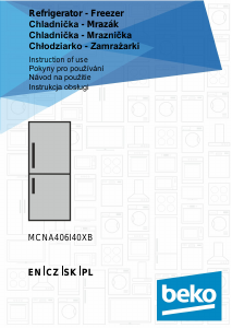 Instrukcja BEKO MCNA406I40XB Lodówko-zamrażarka