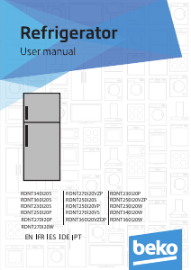 Manual de uso BEKO RDNT230I20P Frigorífico combinado