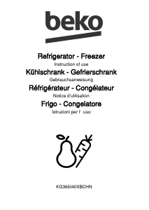 Manuale BEKO KG366I40XBCHN Frigorifero-congelatore