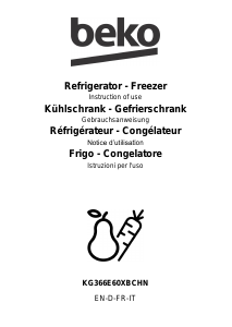 Manual BEKO KG366E60XBCHN Fridge-Freezer