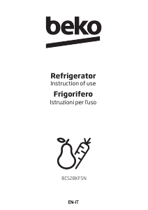 Manual BEKO BCS28KFSN Fridge-Freezer