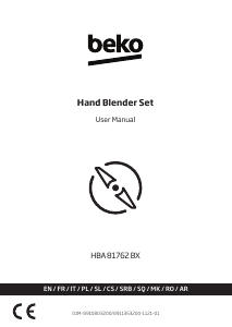 Instrukcja BEKO HBA81762BX Blender ręczny