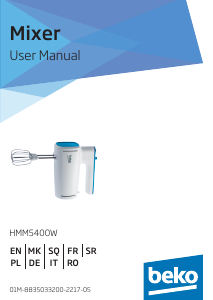 Handleiding BEKO HMM5400W Handmixer