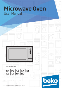 Manual BEKO MGB23313B Microwave