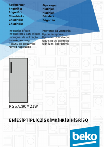Manual de uso BEKO RSSA290M21W Refrigerador