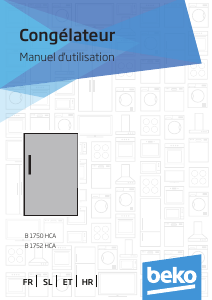 Kasutusjuhend BEKO B1752HCA+ Külmik